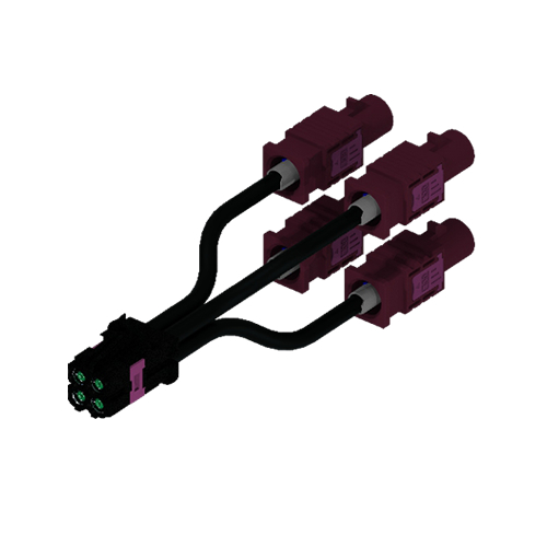 Mini fakra 4 in 1线端连接器