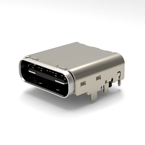 USB 3.1 TYPE-C REC DIP&SMT 24PIN,CH=1.60mm1UBC022