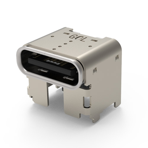 USB 2.0 TYPE-C REC,CH=3.70mm1UBC056