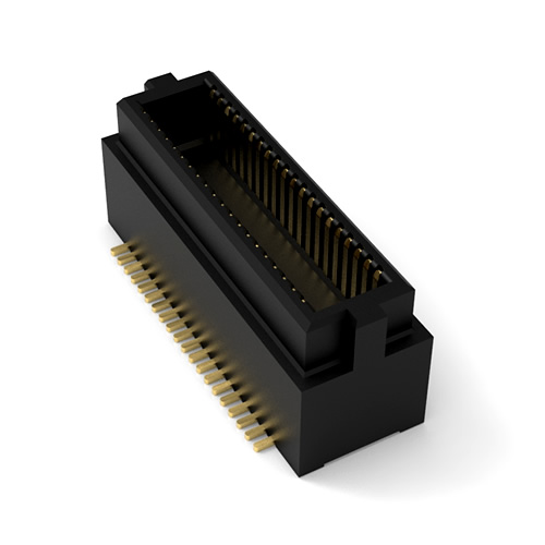 0.5 PITCH BTB  双槽带柱 PLUGB0506W